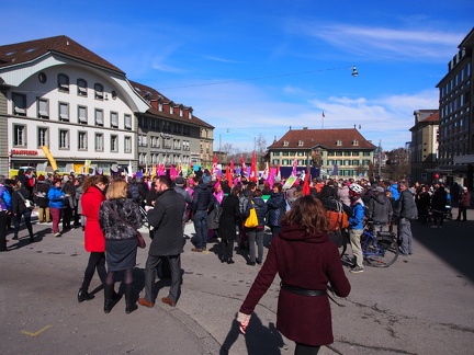  8. März 2018  Internationaler Frauenkampftag - Demo auf dem Waisenhausplatz in Bern