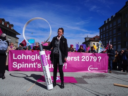  8. März 2018  Internationaler Frauenkampftag - Demo auf dem Waisenhausplatz in Bern