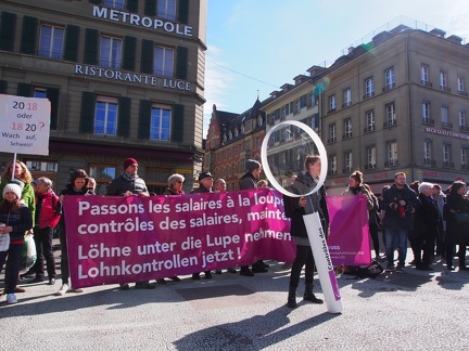  8. März 2018  Internationaler Frauenkampftag - Demo auf dem Waisenhausplatz in Bern