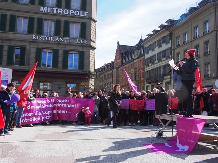  8. März 2018  Internationaler Frauenkampftag - Demo auf dem Waisenhausplatz in Bern