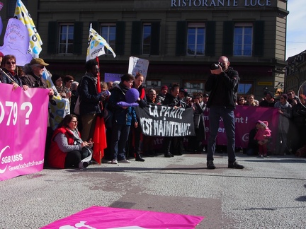 8. März 2018  Internationaler Frauenkampftag - Demo auf dem Waisenhausplatz in Bern