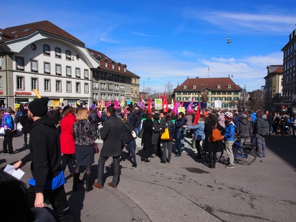  8. März 2018  Internationaler Frauenkampftag - Demo auf dem Waisenhausplatz in Bern