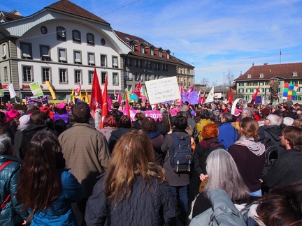  8. März 2018  Internationaler Frauenkampftag - Demo auf dem Waisenhausplatz in Bern