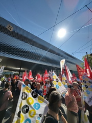 1. Mai-Demo in Basel - Start am Messeplatz