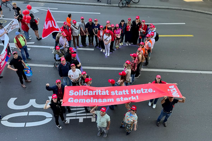 Solidarität statt Hetze
